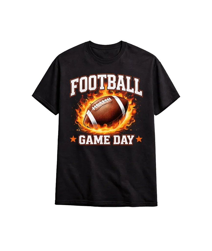 Game Day Gridiron Flame Unisex Tee