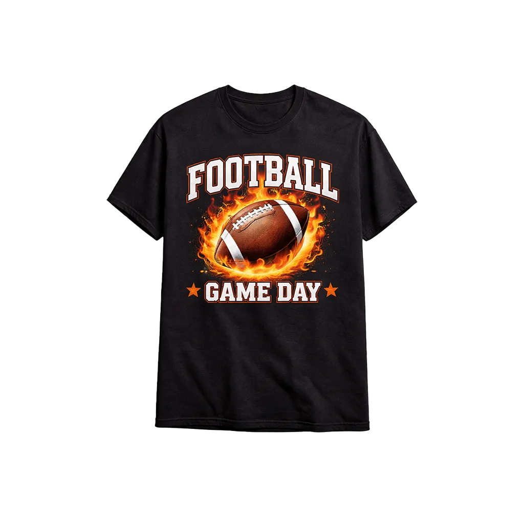 Game Day Gridiron Flame Unisex Tee