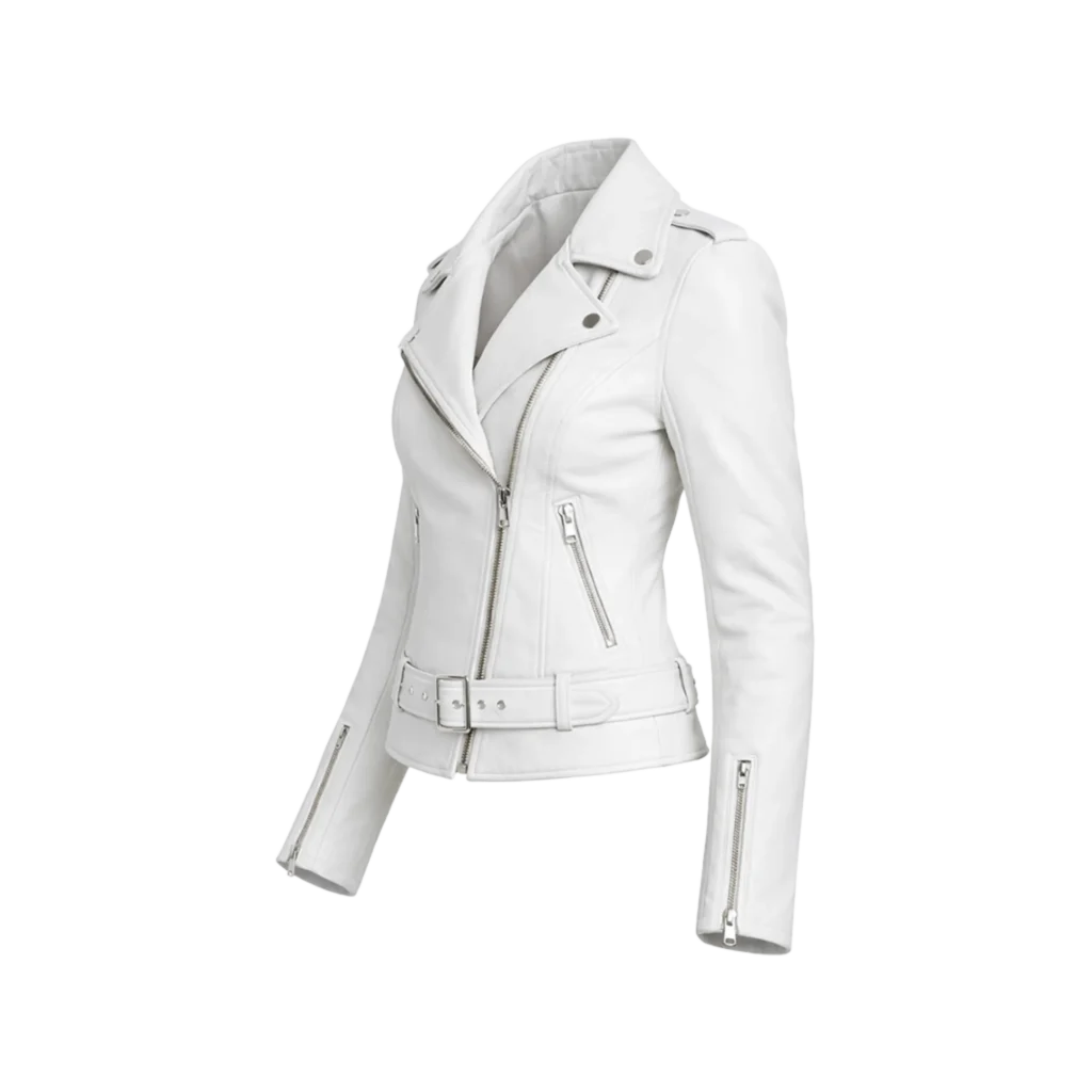 Urban Edge Off-White Biker Jacket