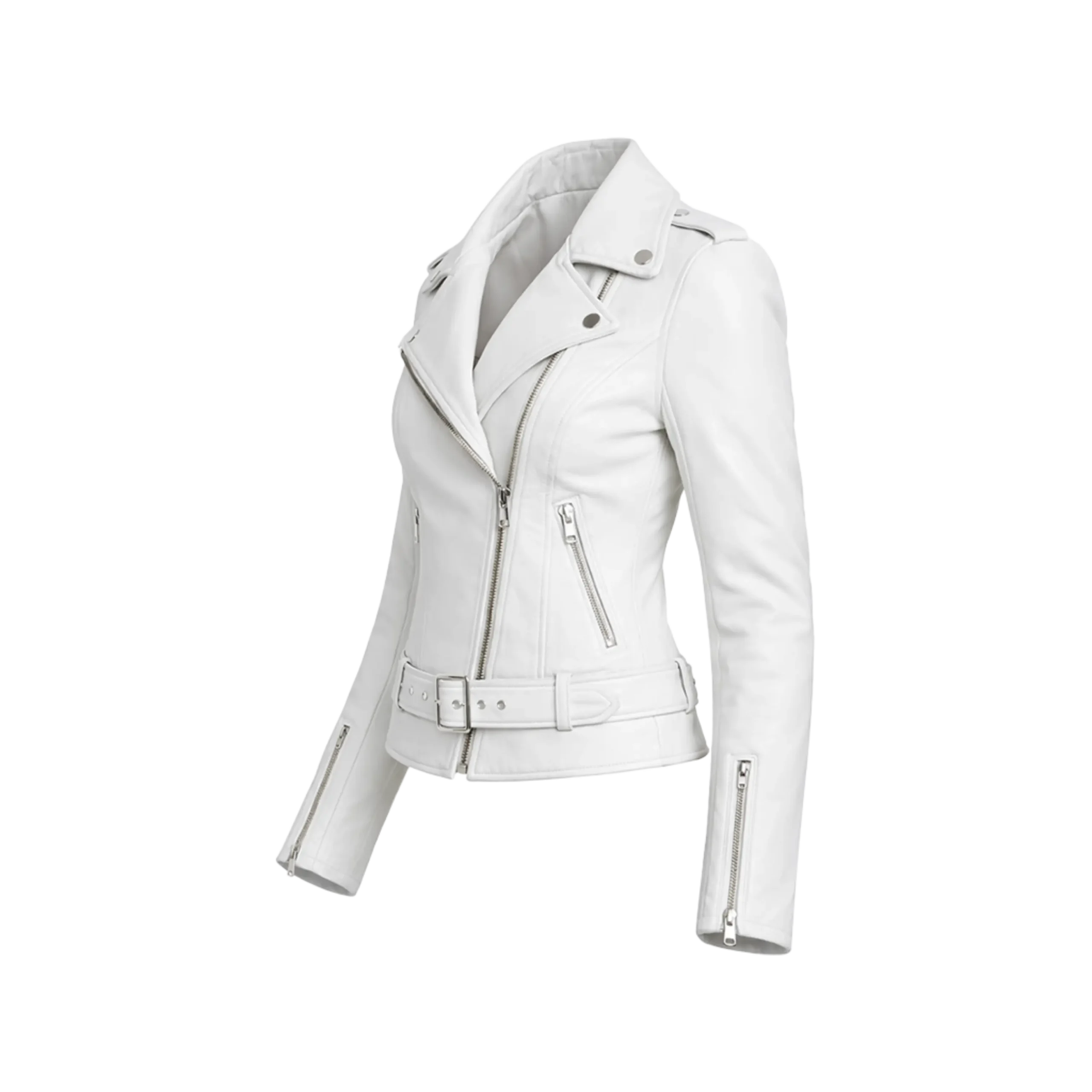 Urban Edge Off-White Biker Jacket