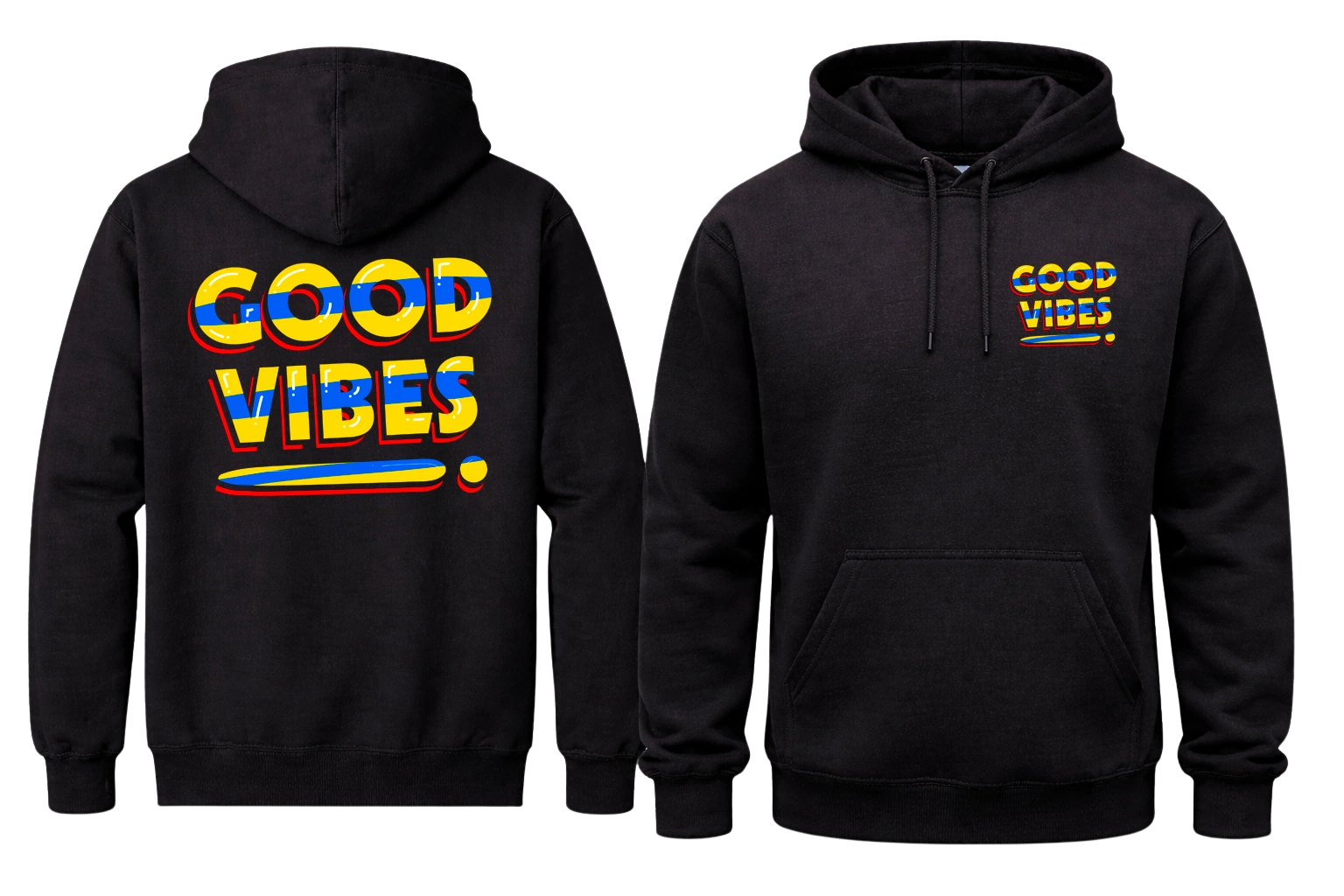 Good Vibes Black Hoodies