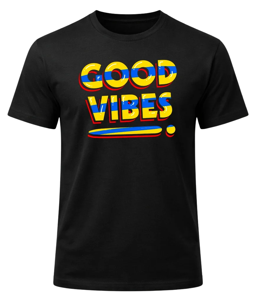 Good Vibes Black T-Shirt