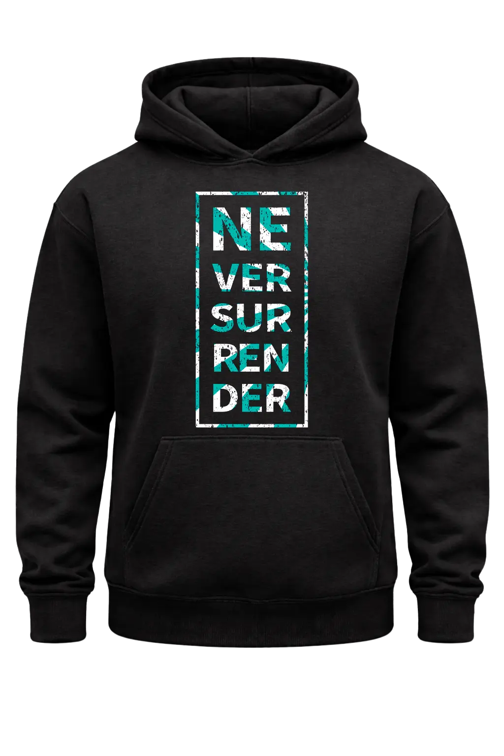 Never Surrender Black Hoodie