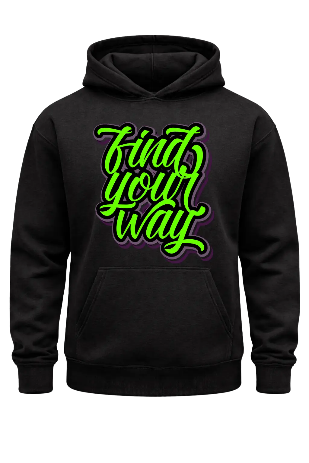 Find Your Way Black Hoodie