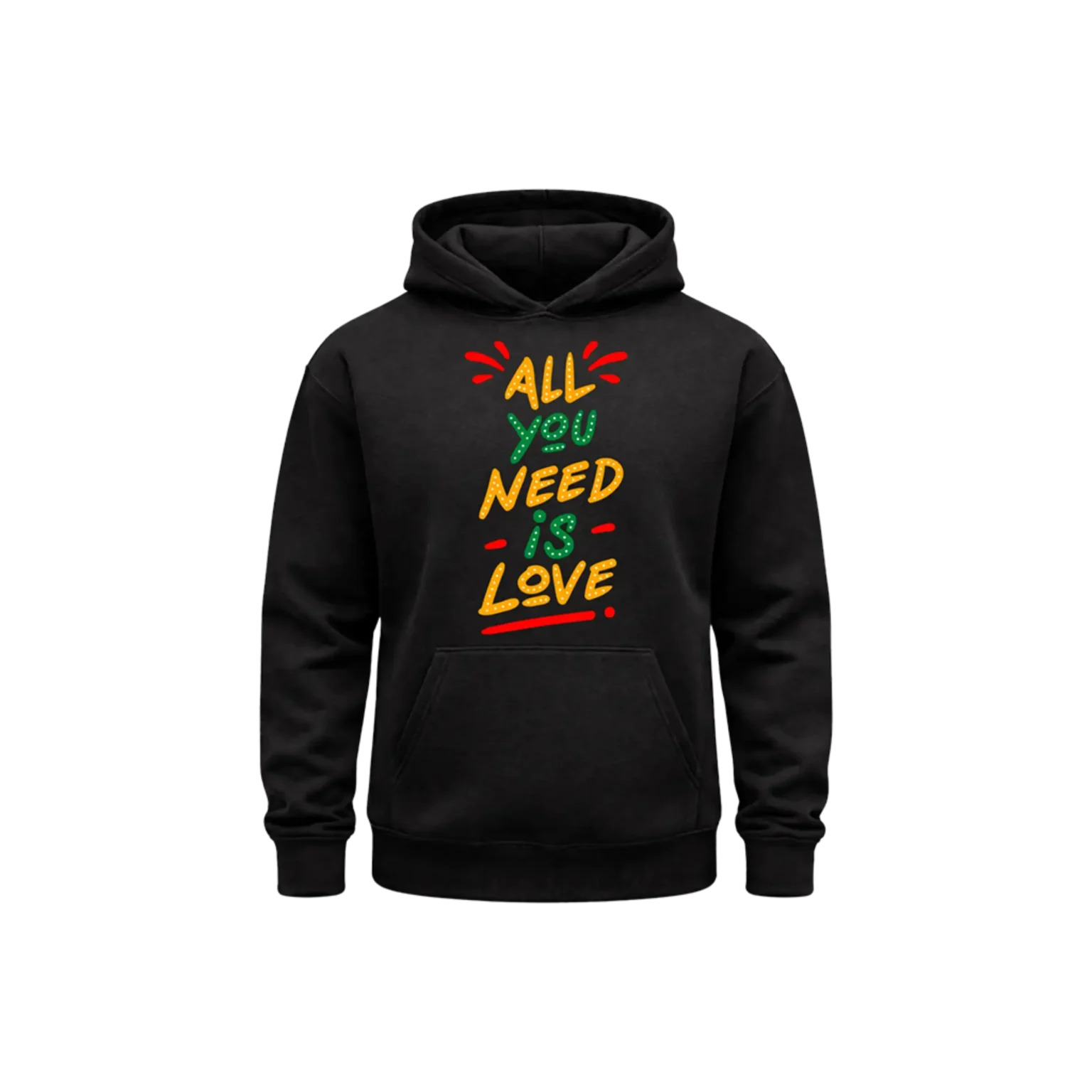 Love Quote Unisex Hoodie – Black Edition