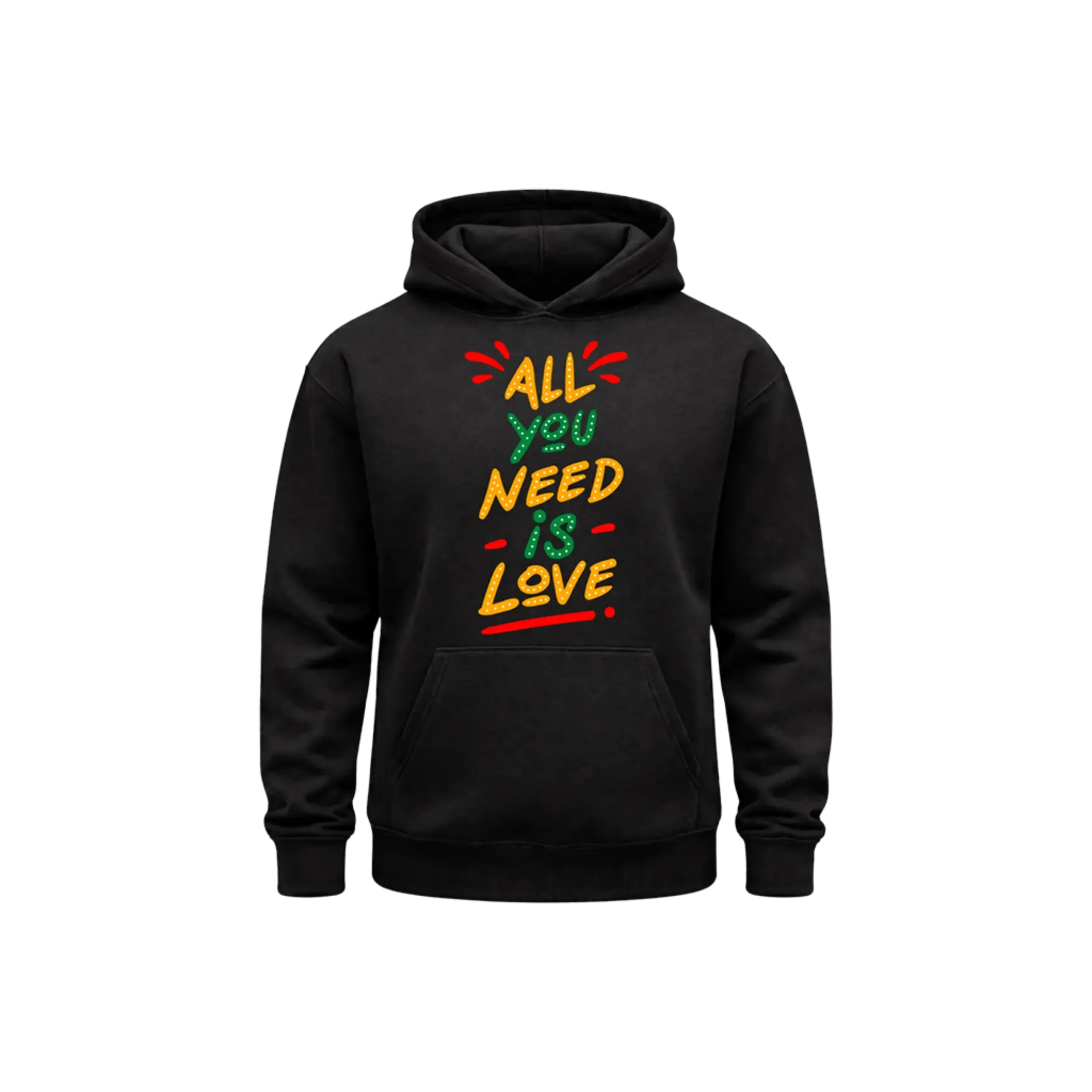 Love Quote Unisex Hoodie – Black Edition