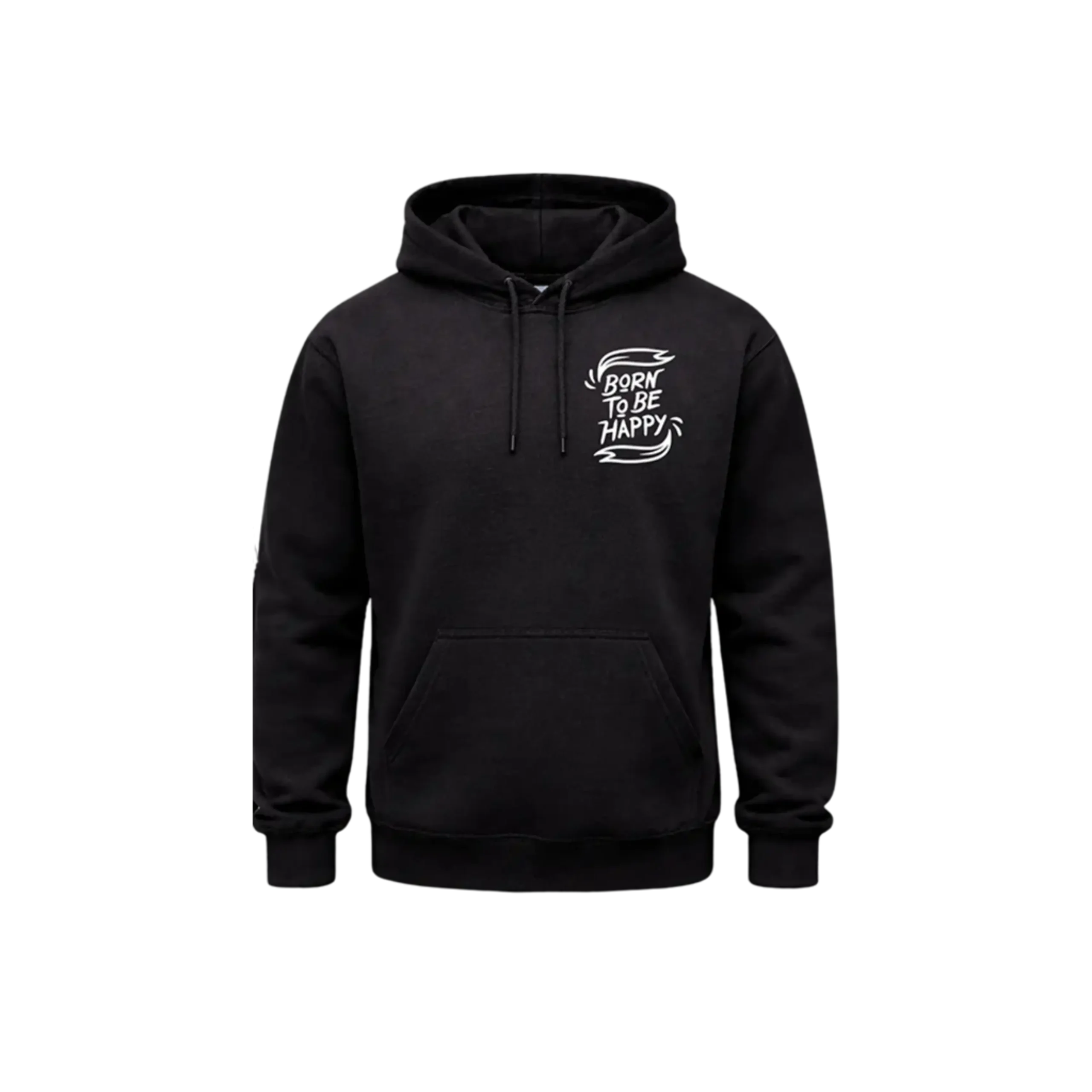 Born To Be Happy Front & Back Hoodie