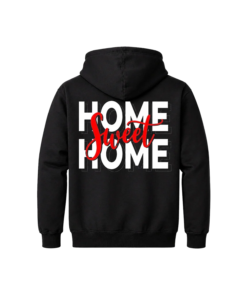 Home Sweet Home Front & Back Graphic Hoodie