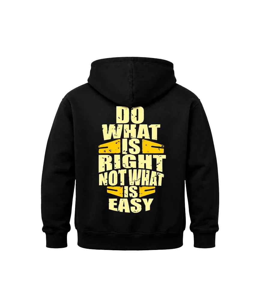 Do What Is Right Dual-Print Hoodie