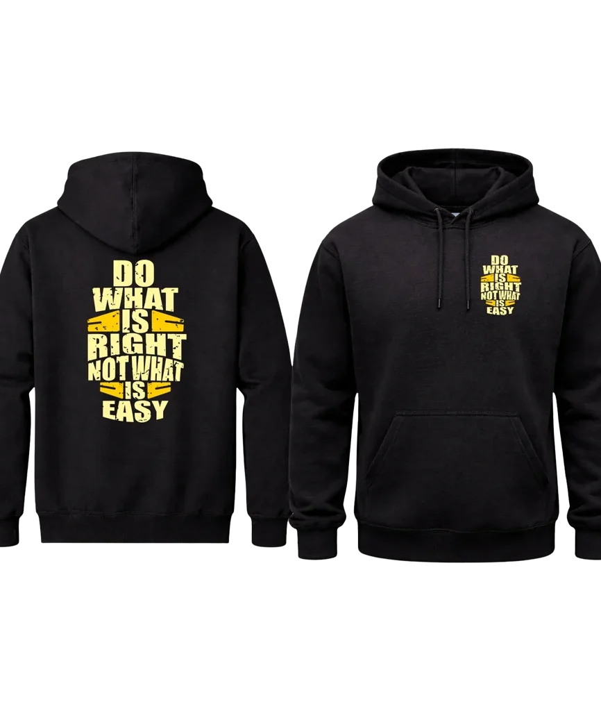 Do What Is Right Dual-Print Hoodie