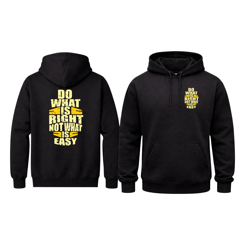 Do What Is Right Dual-Print Hoodie