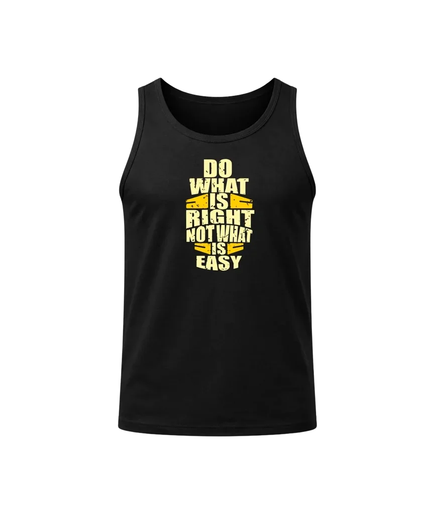 Do What Is Right Distressed Graphic Tank