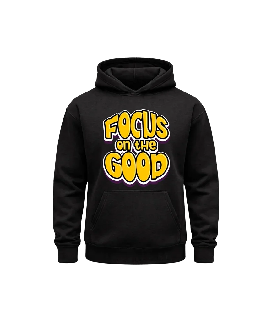 Focus On The Good Front-Print Hoodie