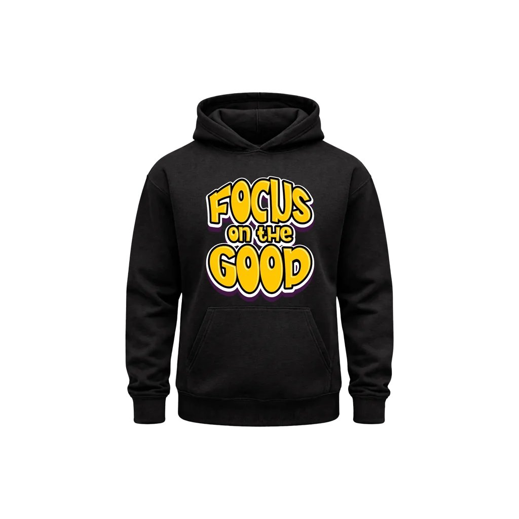 Focus On The Good Front-Print Hoodie