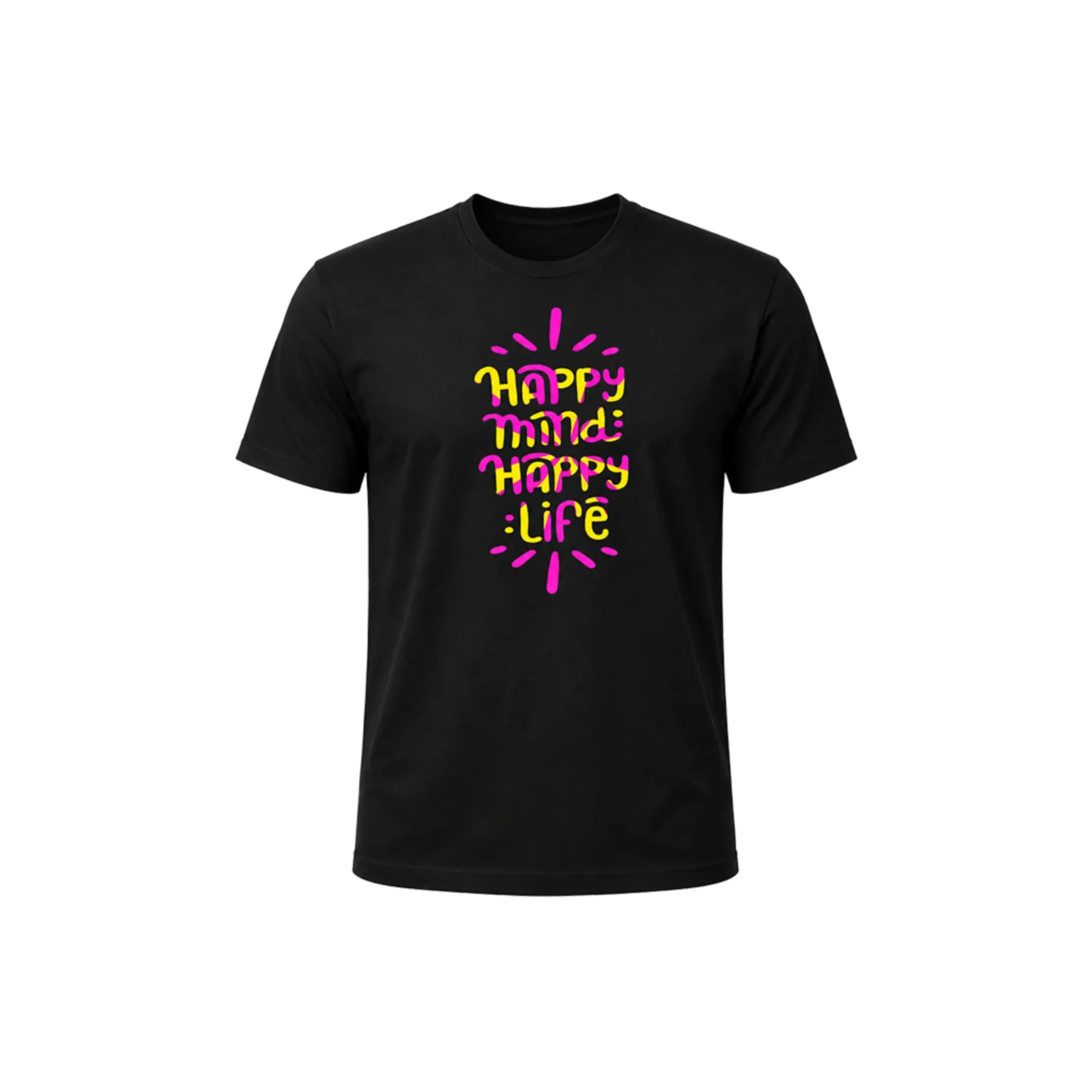 Happy Mind Happy Life Graphic T-Shirt