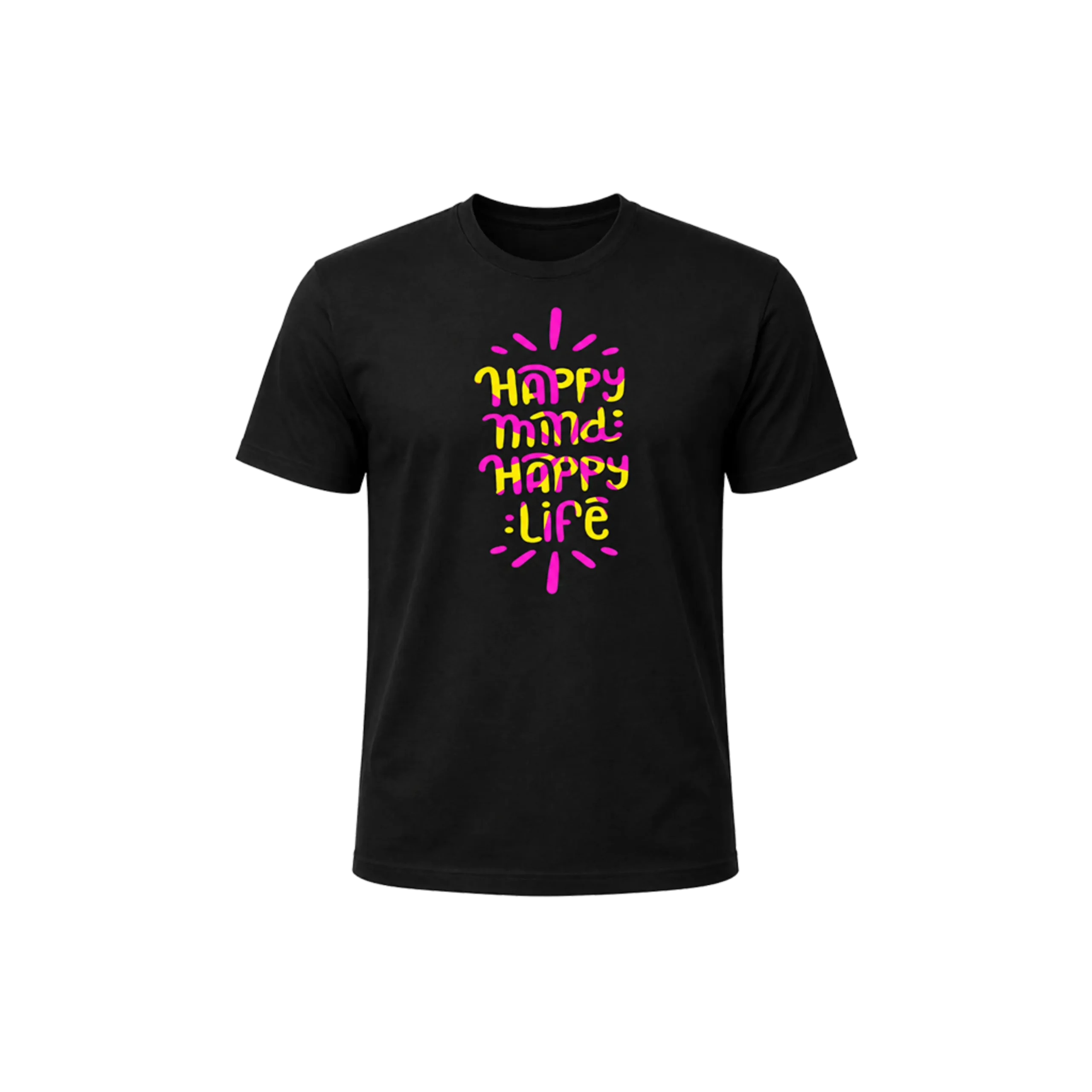 Happy Mind Happy Life Graphic T-Shirt
