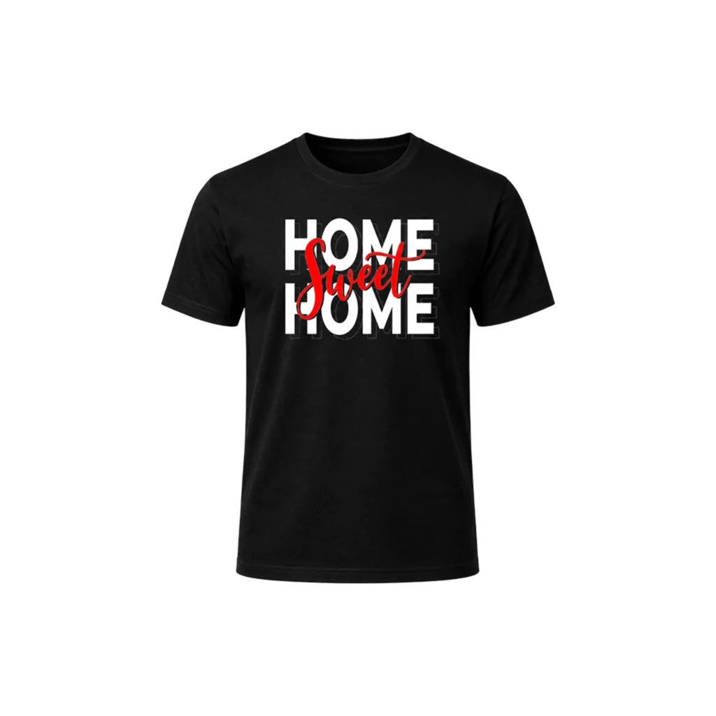 Men’s Home Sweet Home Typography T-Shirt