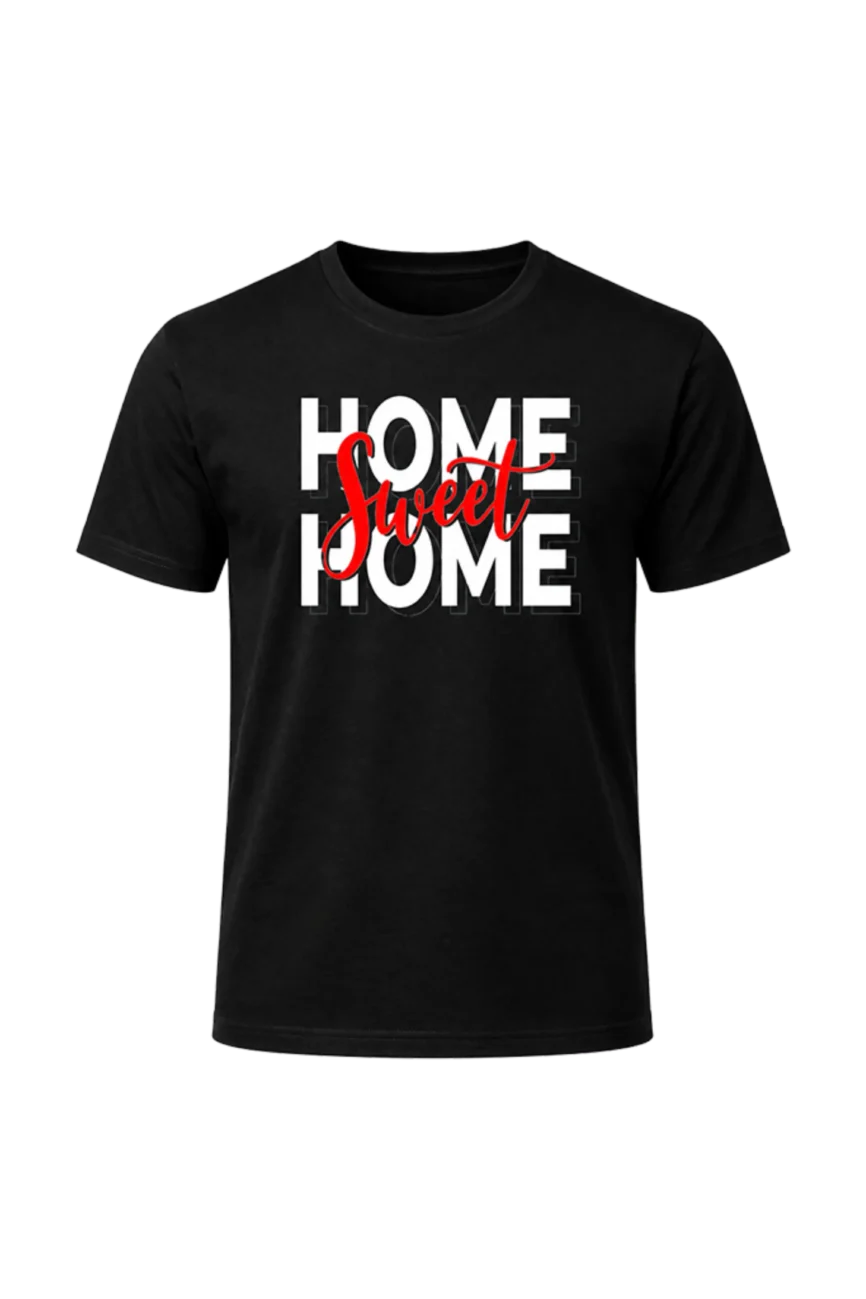 Men’s Home Sweet Home Typography T-Shirt