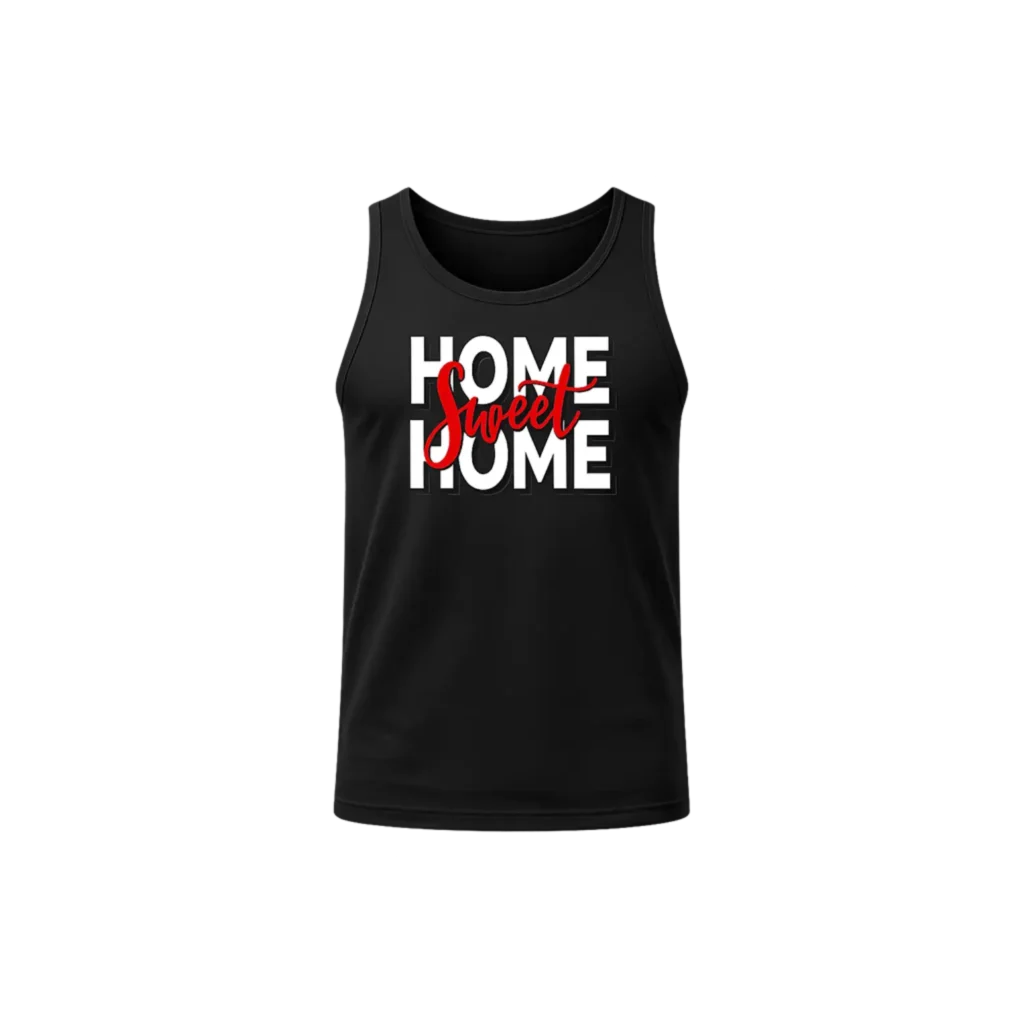 Women’s Home Sweet Home Typography Tank