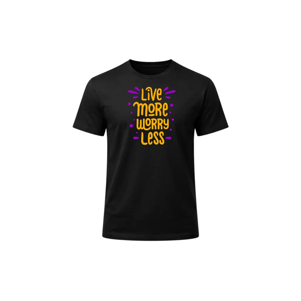 Live More Worry Less Graphic Tee