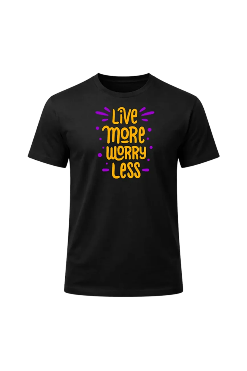 Live More Worry Less Graphic Tee