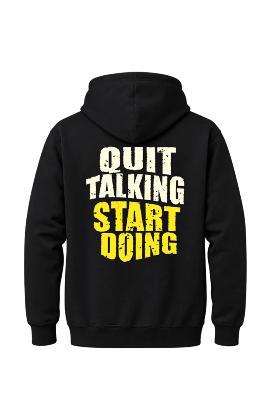 Motivational Gym Quote Pullover Hoodie
