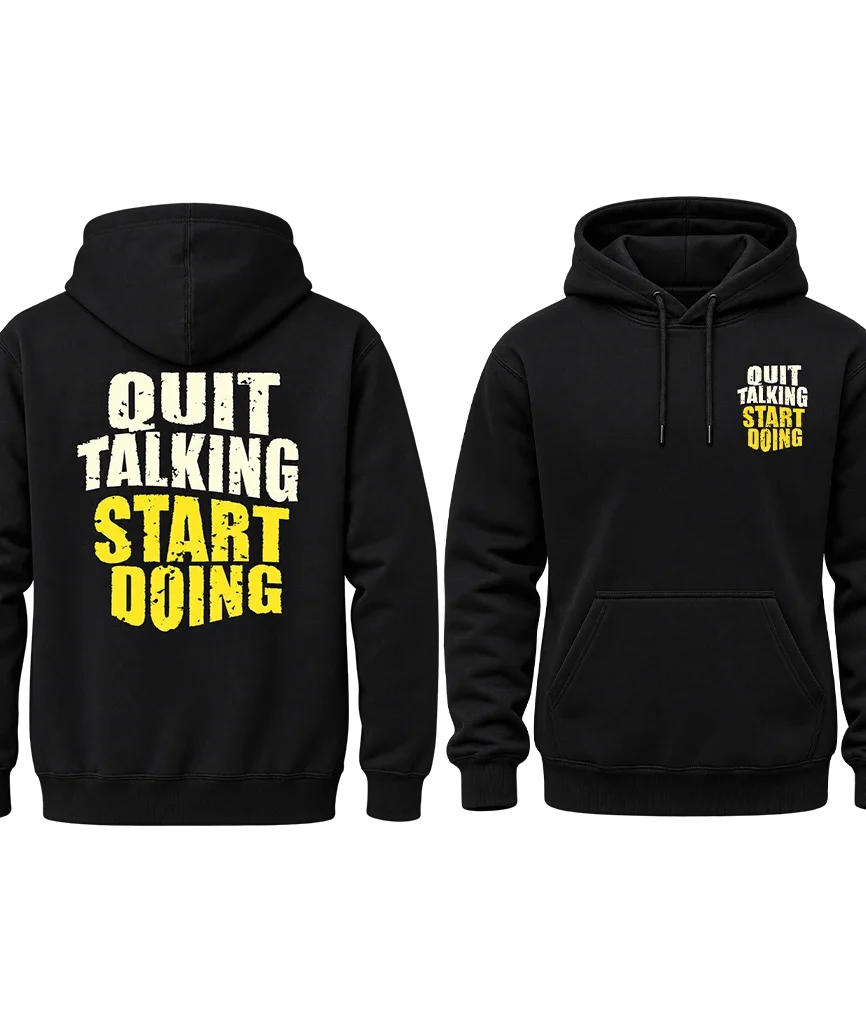 Motivational Gym Quote Pullover Hoodie