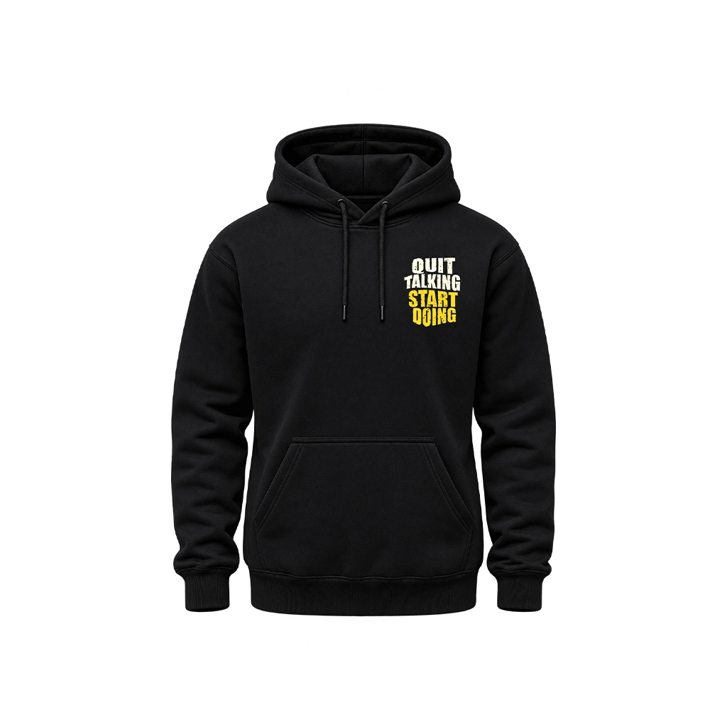 Motivational Gym Quote Pullover Hoodie