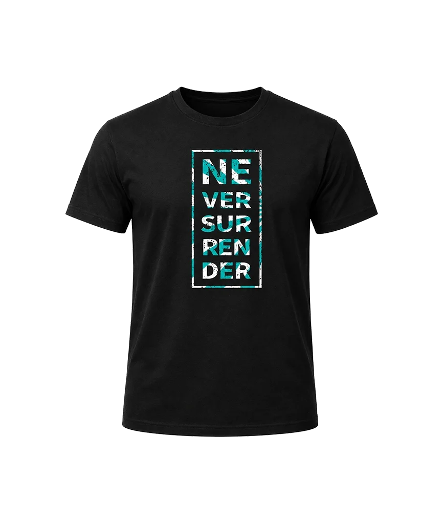 Men’s Never Surrender Box Print T-Shirt