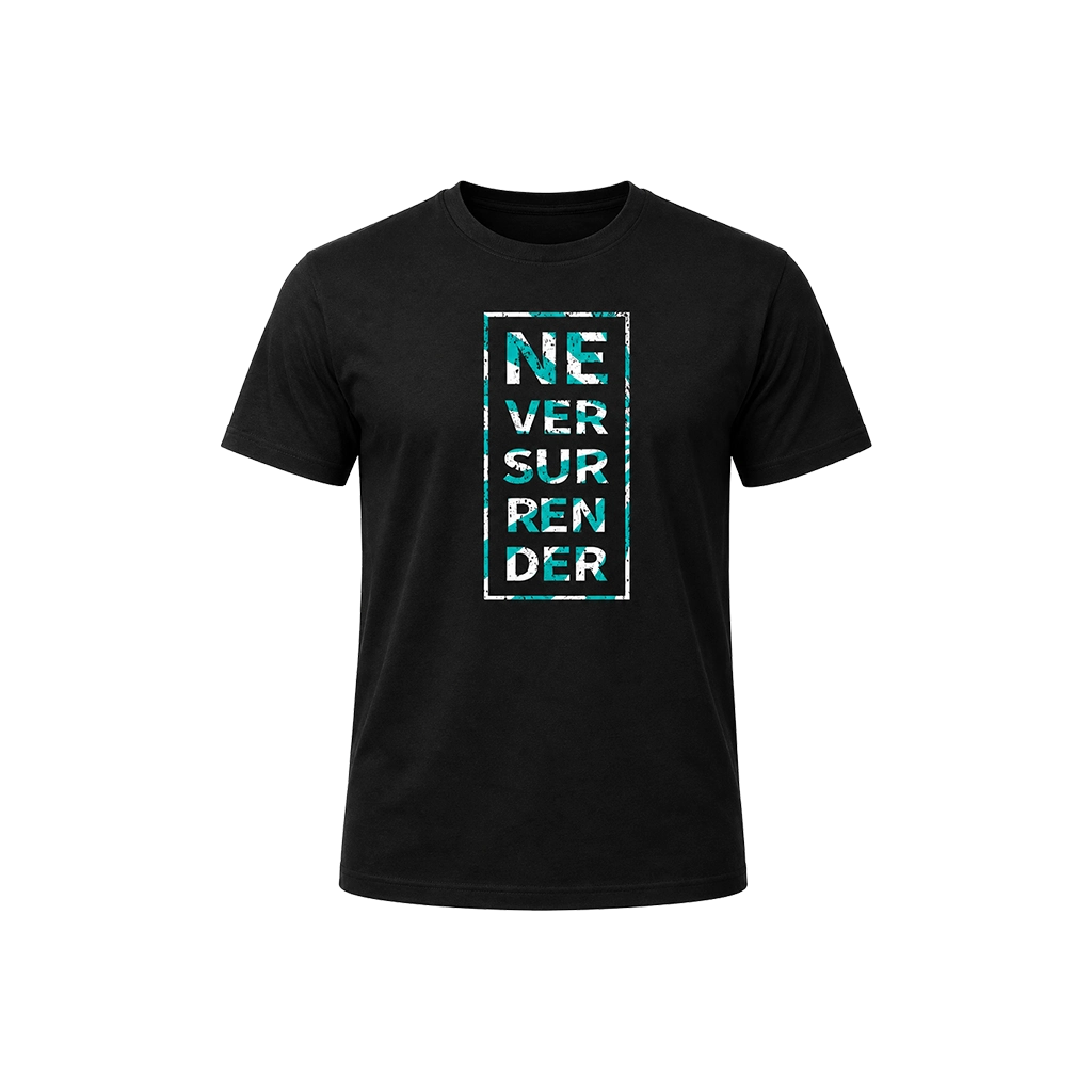 Men’s Never Surrender Box Print T-Shirt
