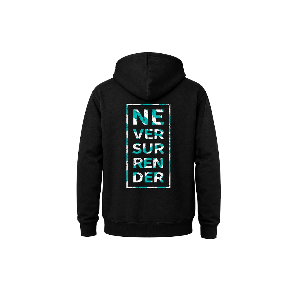 Never Surrender Graphic Men’s Pullover Hoodie