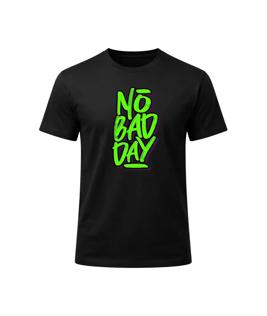 Neon Graffiti “No Bad Day” Streetwear Tee