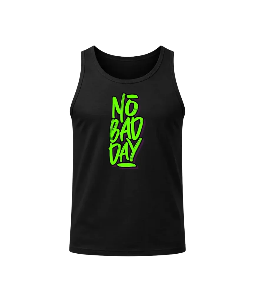 Neon Graffiti “No Bad Day” Athletic Tank