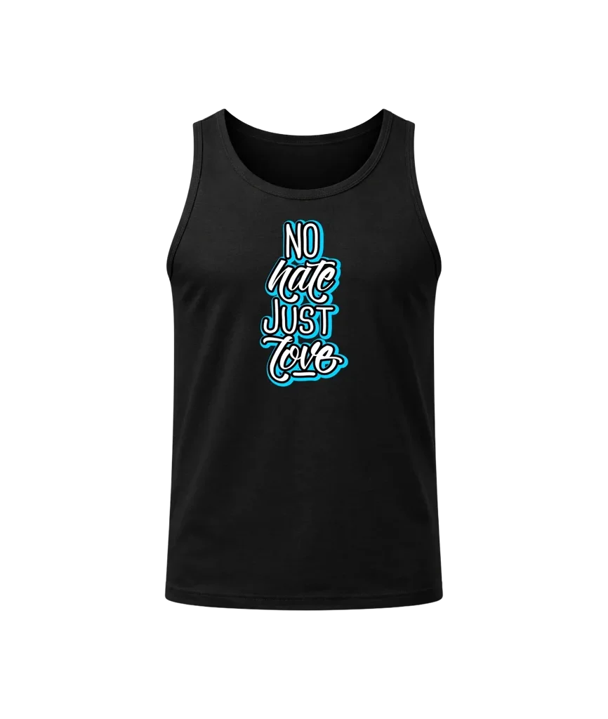 No Hate Just Love Sleeveless Tank Top
