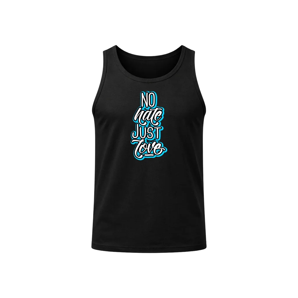 No Hate Just Love Sleeveless Tank Top