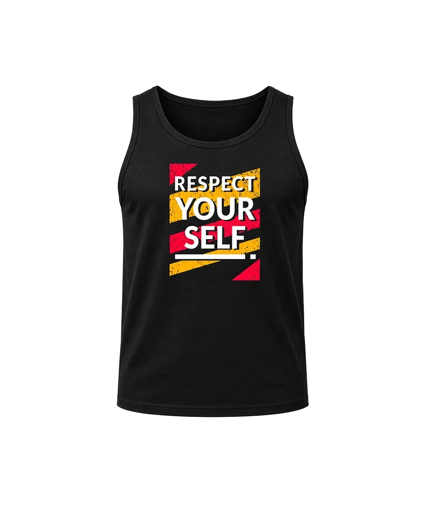 Classic Black “Respect Yourself” Sleeveless Top