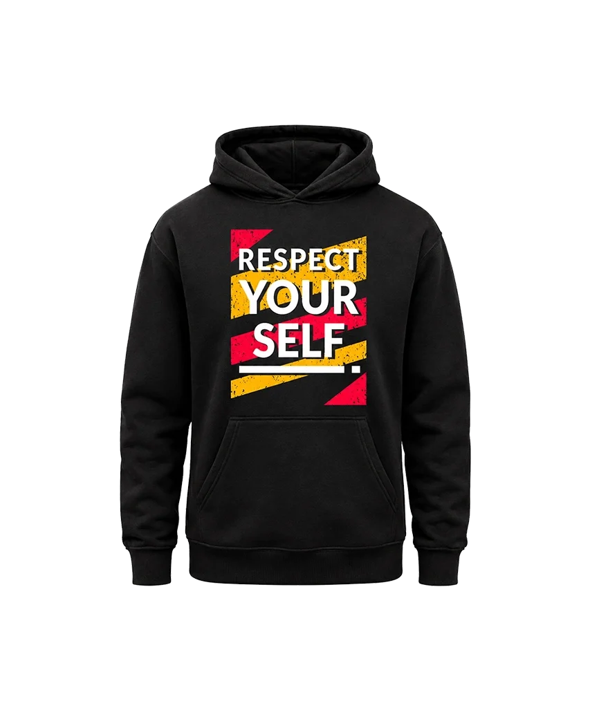 Respect Yourself Block Graphic Hoodie
