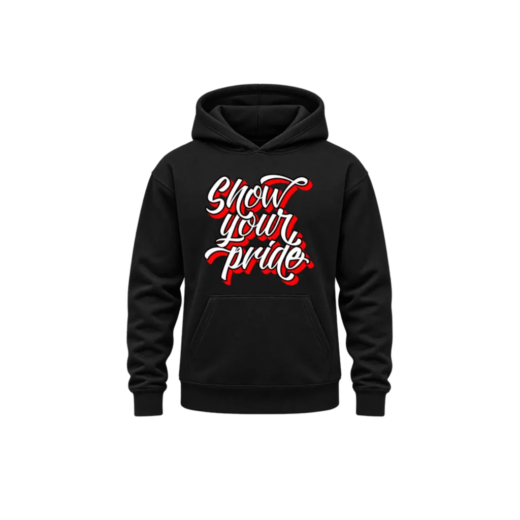 Red & White Pride Graphic Pullover