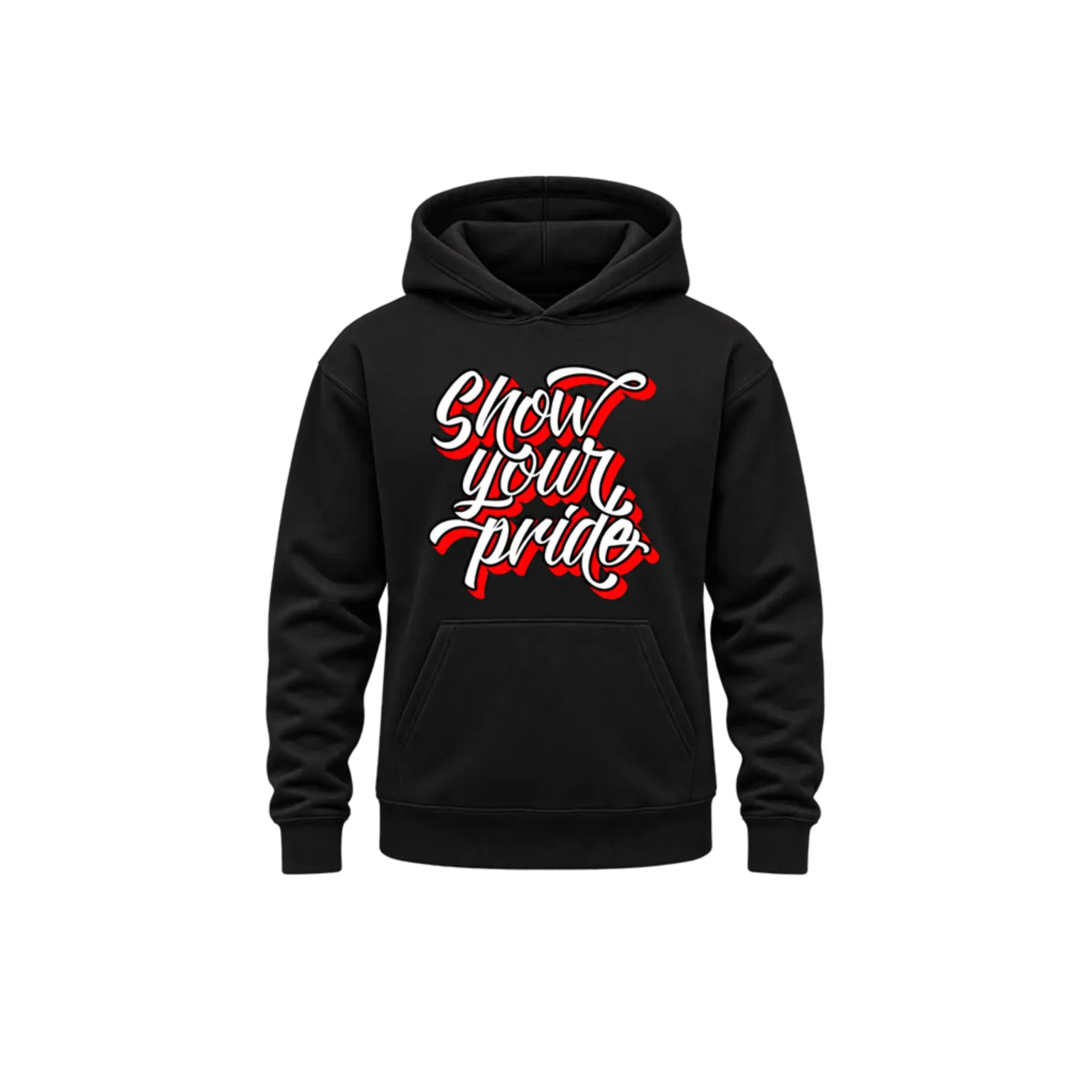Red & White Pride Graphic Pullover
