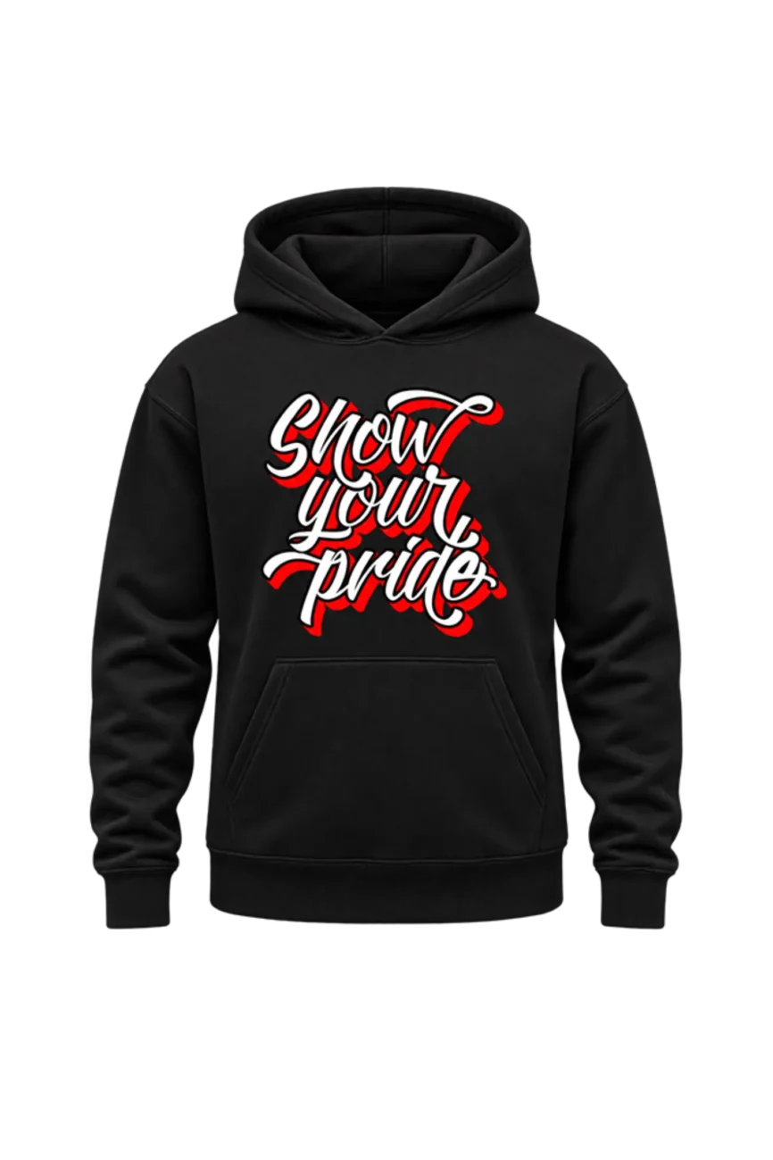 Red & White Pride Graphic Pullover
