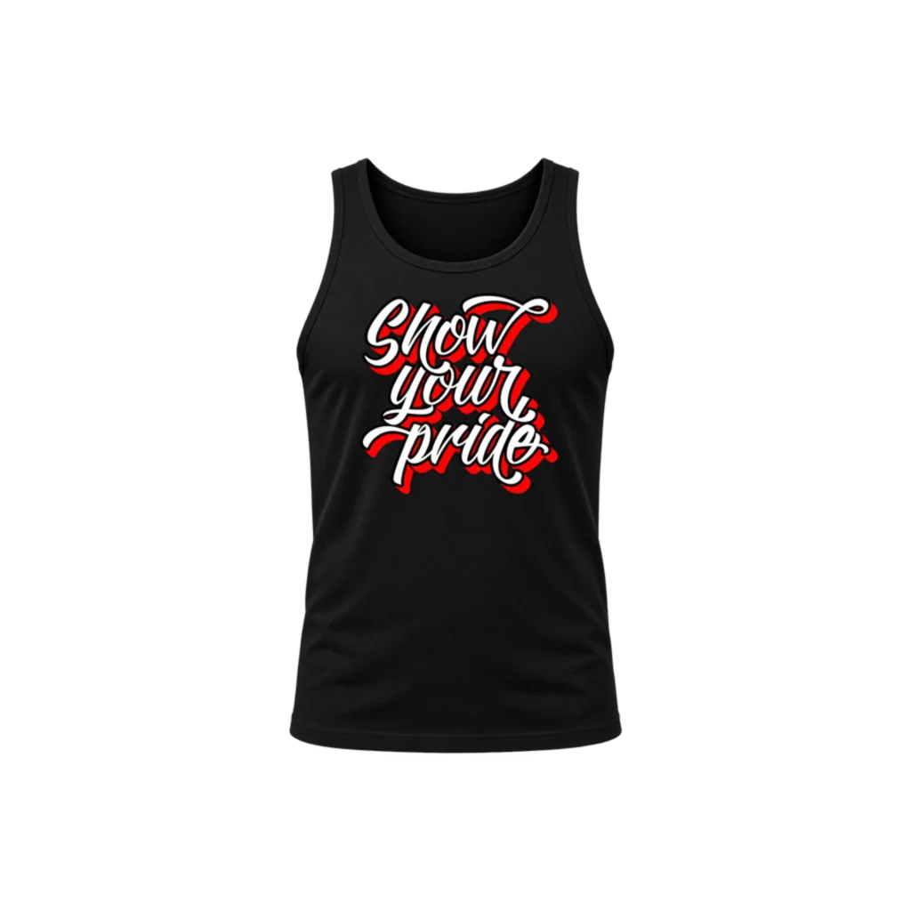 Show Your Pride Black Tank Top