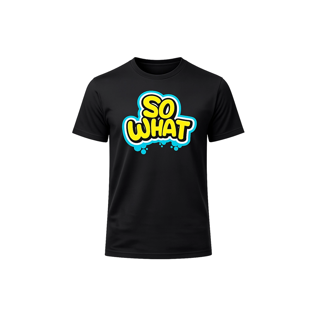 Graffiti Style “So What” Casual Tee