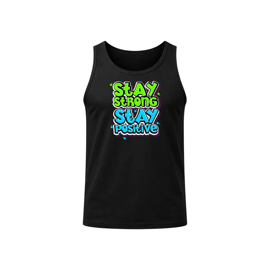 Stay Strong Stay Positive Graphic Tank Top