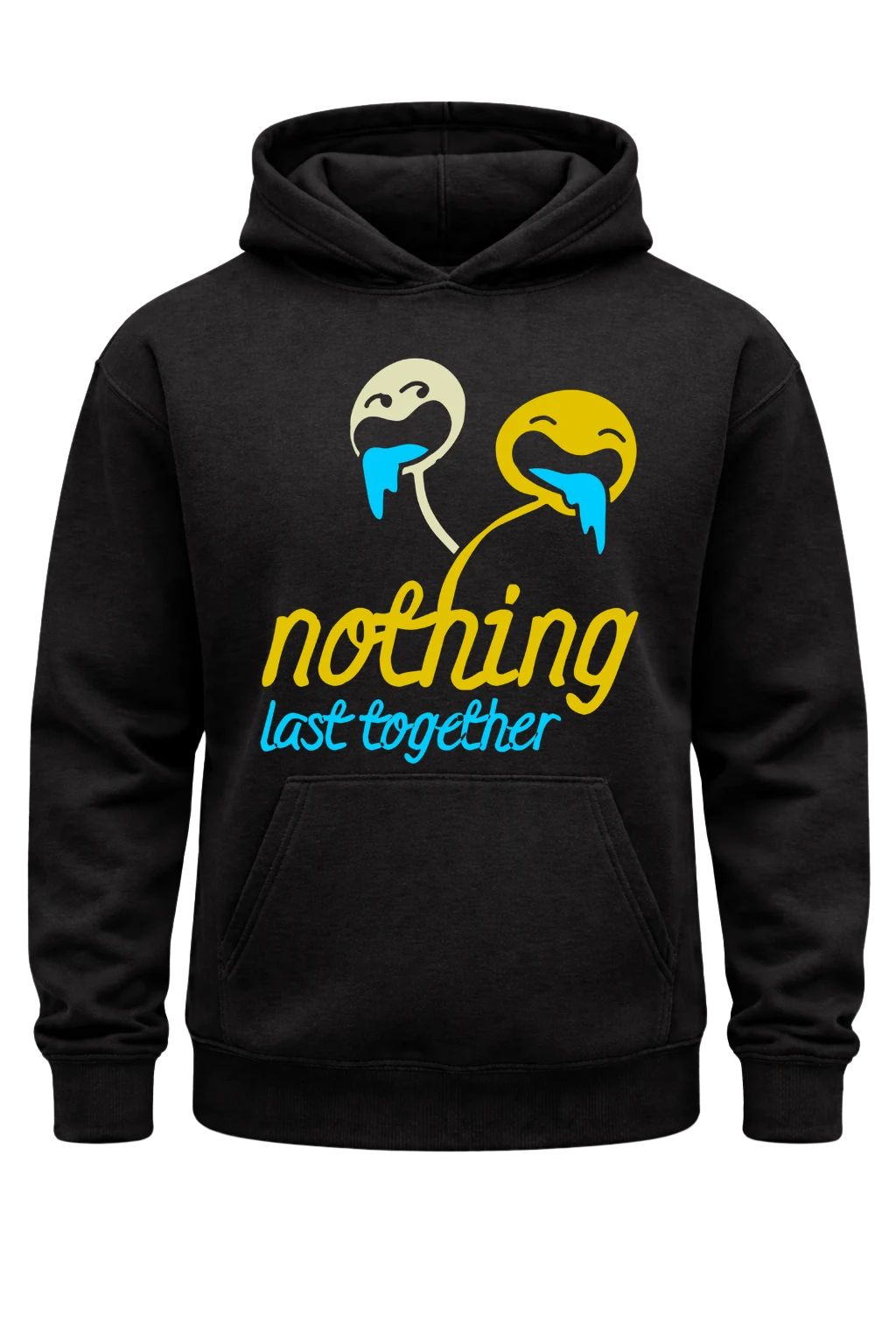 Nothing Last Together Black Hoodie