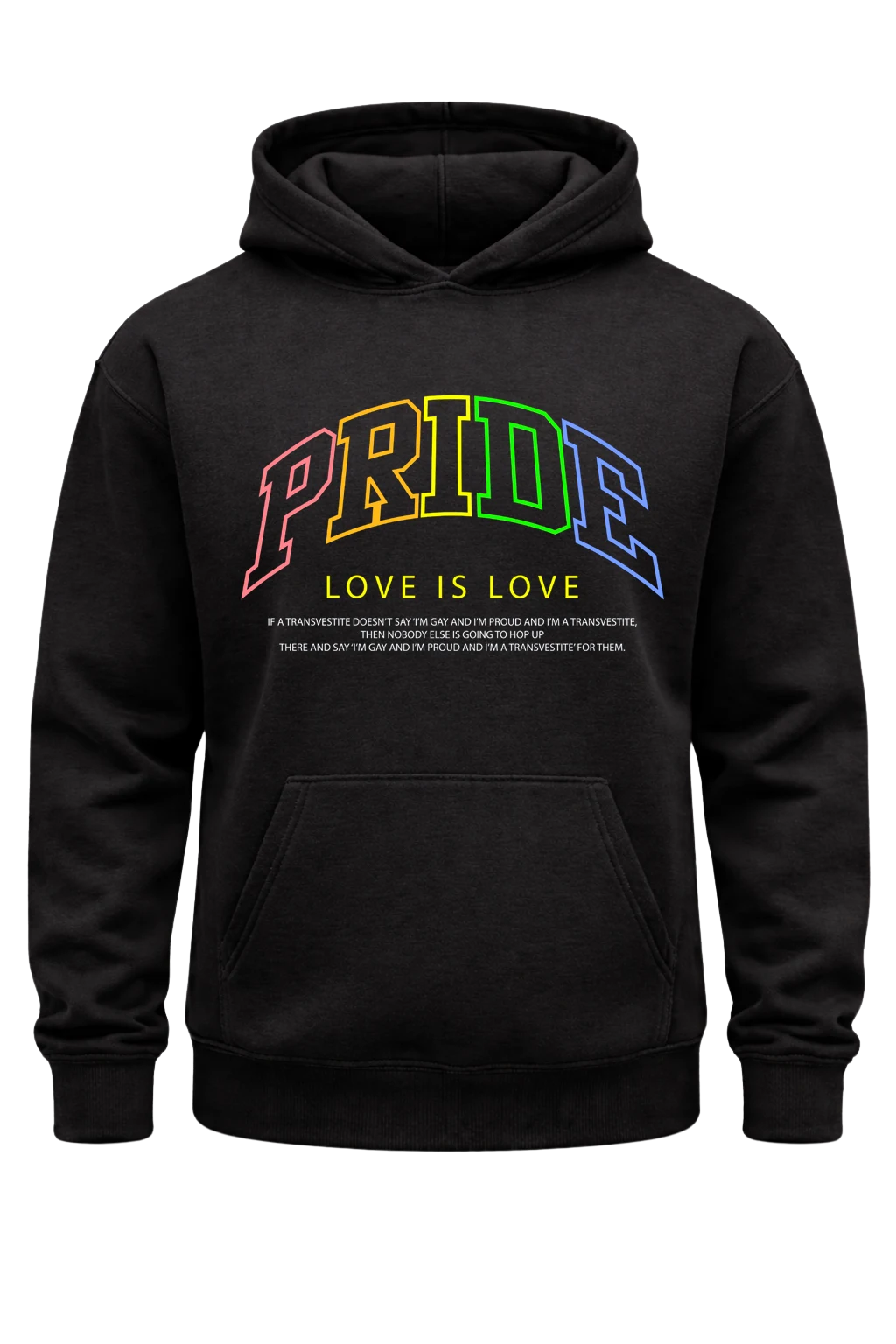 Love Is Love Black Hoodie