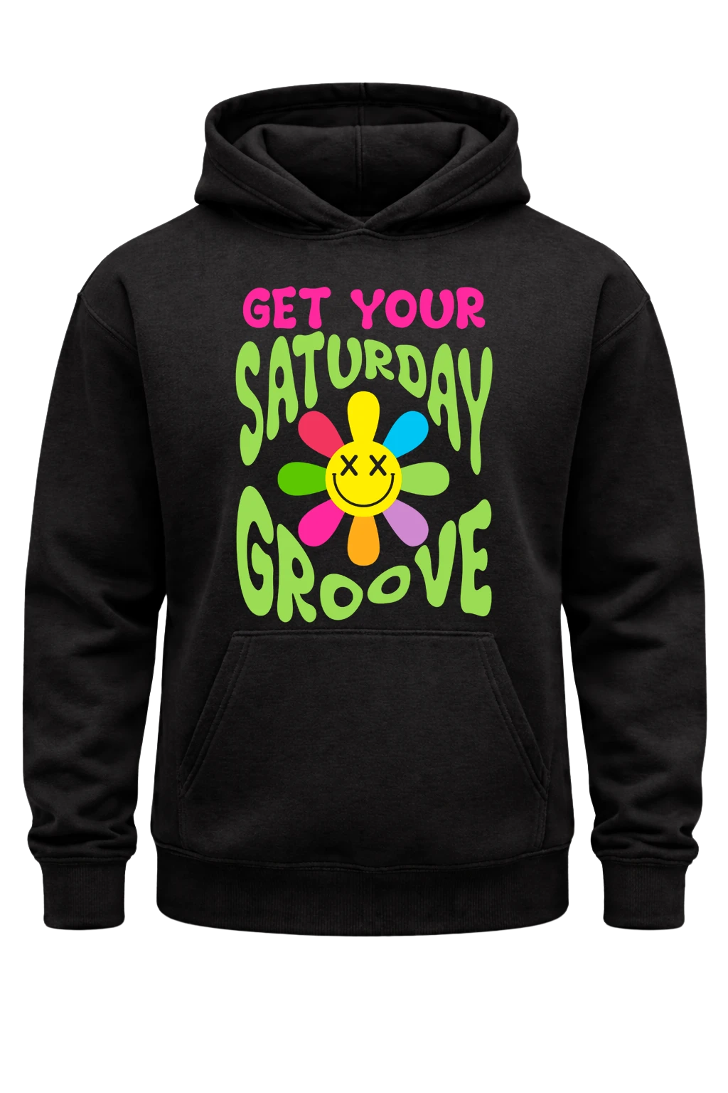 Get Your Saturday Groove Black Hoodie
