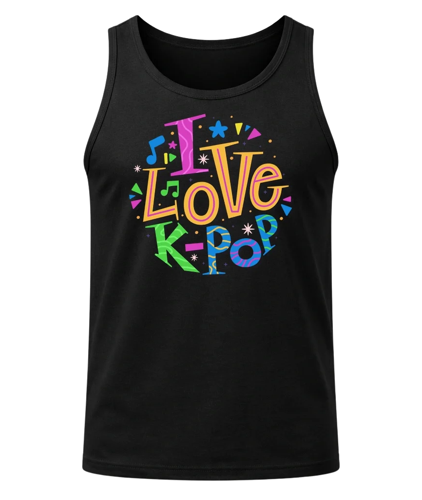 I Love K-Pop Tank Top