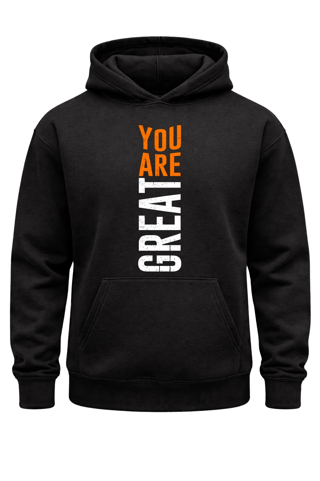 You Are Great Black Hoodie