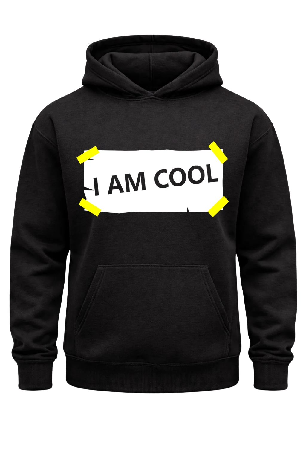 I Am Cool Black Hoodie