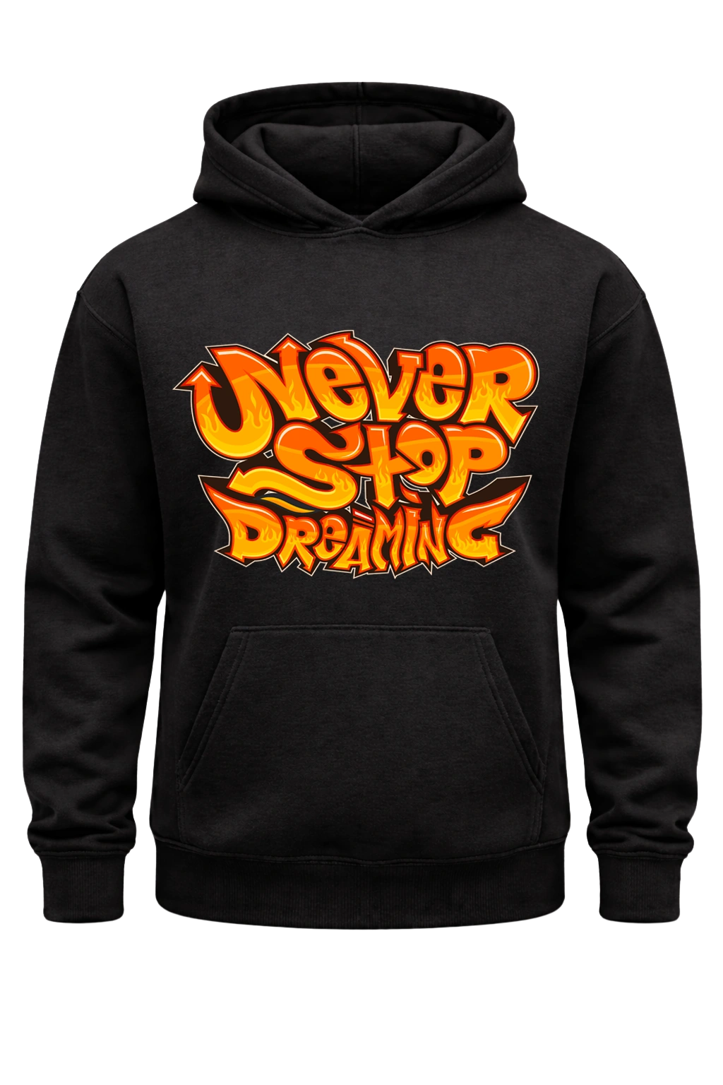 Never Stop Dreaming Black Hoodie